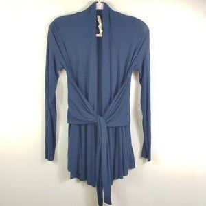 BAILEY 44 long sleeve thin knit tie waist duster